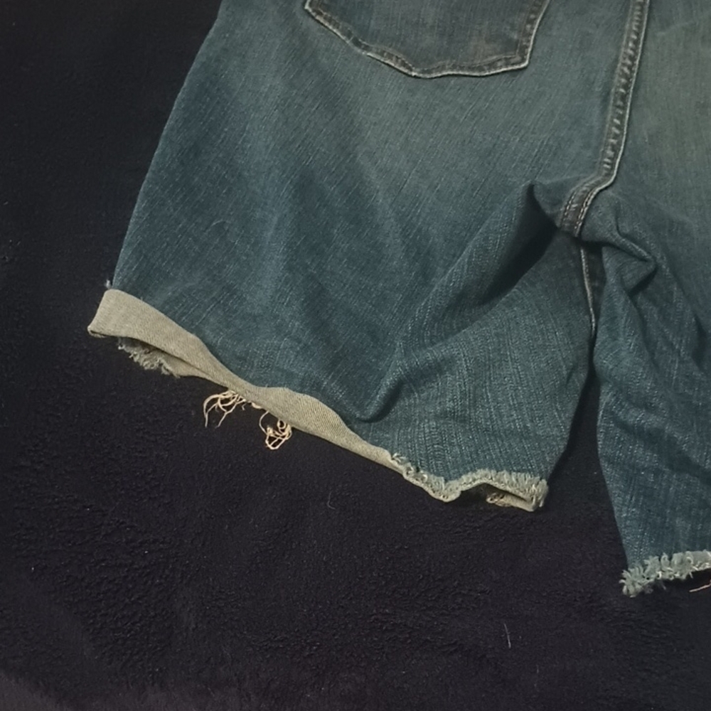 Torrid Ripped Blue Jean Shorts - Picture 7 of 7